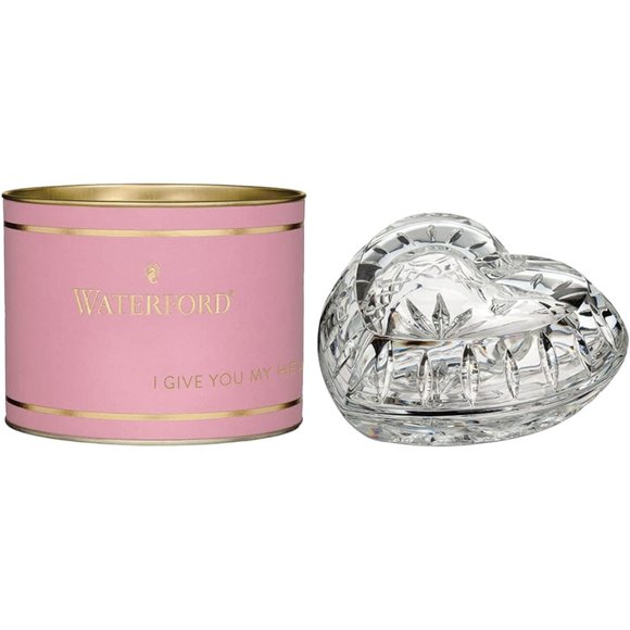 NEW Waterford Giftology 40008574 Heart Box 10.9x11.4x4.6cm Lead Crystal…